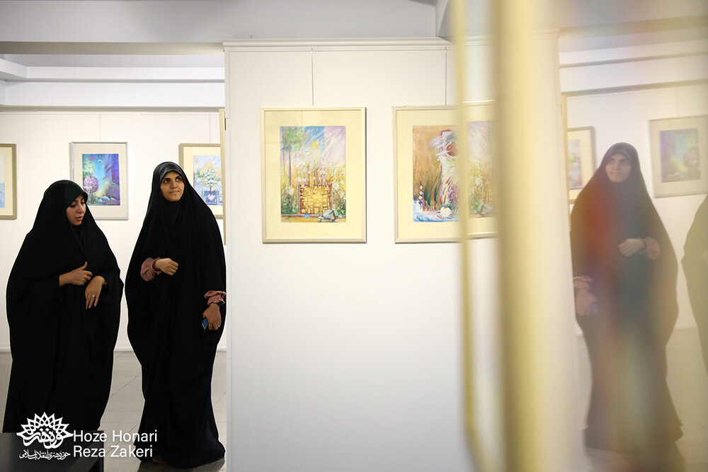 گزارش تصویری/ افتتاح نمایشگاه «رنگ‌ها در نمی‌زنند»