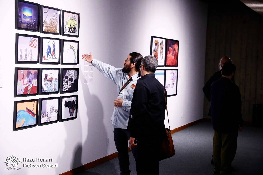 📷 افتتاح نمایشگاه کارتون و کاریکاتور آمریکای لاتین