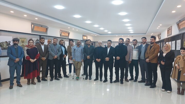 نمایشگاه گروهی کاریکاتور «طوفان الاقصی» در بصره