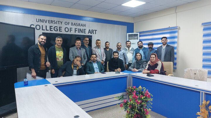 نمایشگاه گروهی کاریکاتور «طوفان الاقصی» در بصره