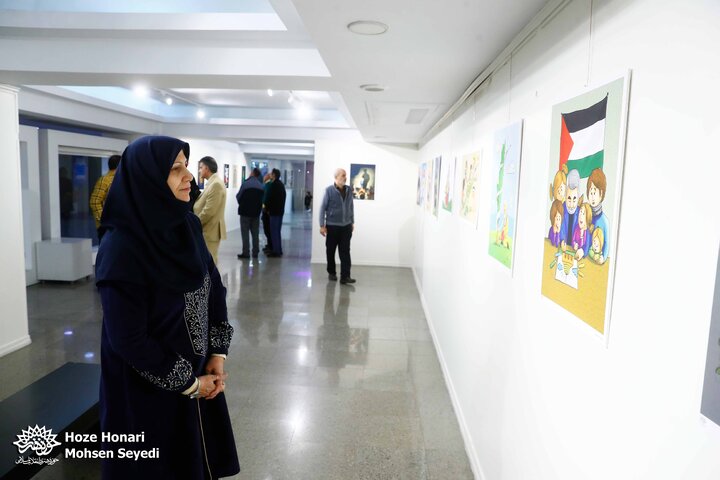 نمایشگاه گروهی آثار منتخب رویداد تجسمی «شهید القدس»