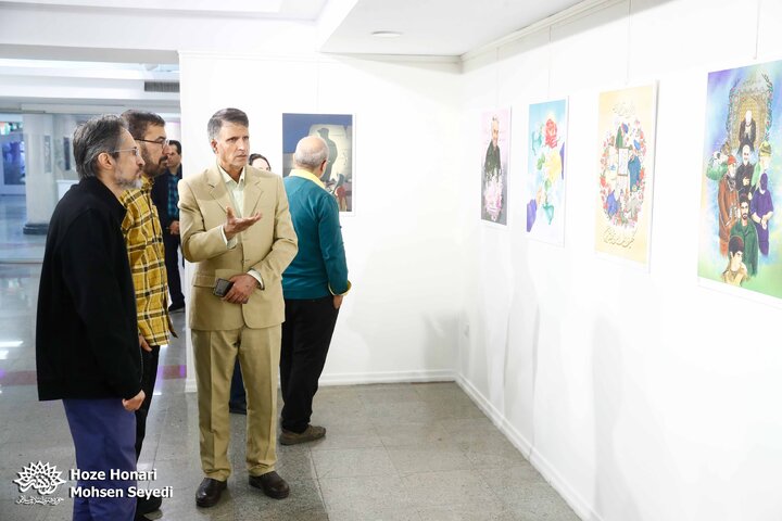 نمایشگاه گروهی آثار منتخب رویداد تجسمی «شهید القدس»