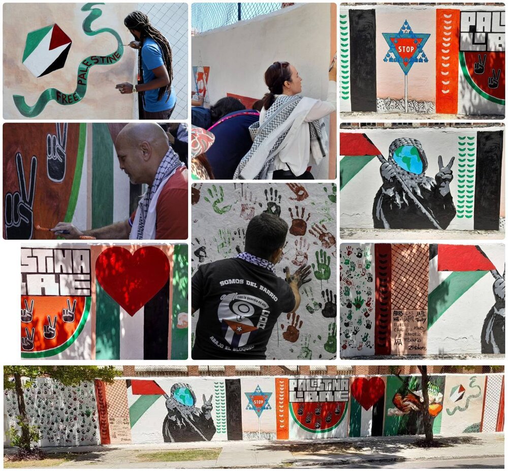 قیام هنرمندان برای فلسطین، از سوریه تا کوبا / اهالی هنرهای تجسمی پای کار «طوفان‌الاقصی» آمدند