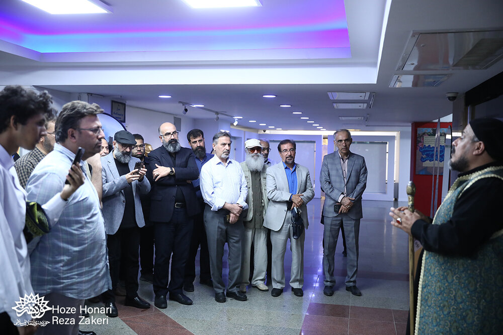 «روضه بهشت»؛ طنین حماسه عاشورا در پیوند نقاشی و شعر شد