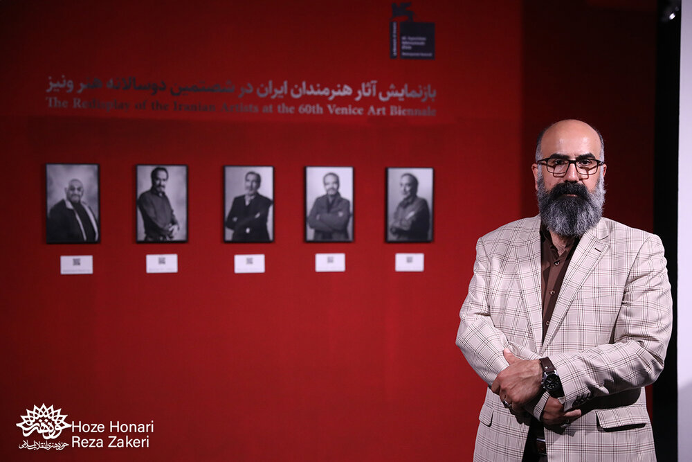 نمایشگاه «بازنمایش آثار هنرمندان ایران در دوسالانه ونیز» افتتاح شد