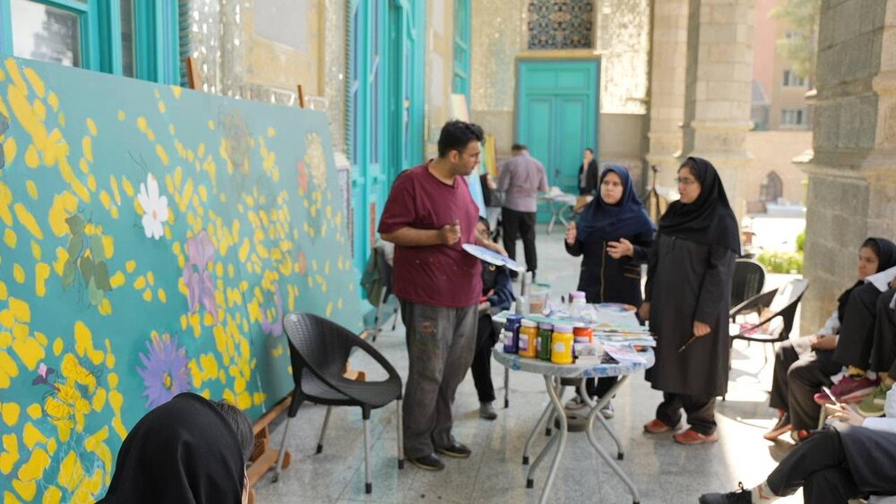 رویداد «نقش طوفان» با حضور دانش‌آموزان و هنرمندان پیشکسوت عرصۀ نقاشی برگزار شد