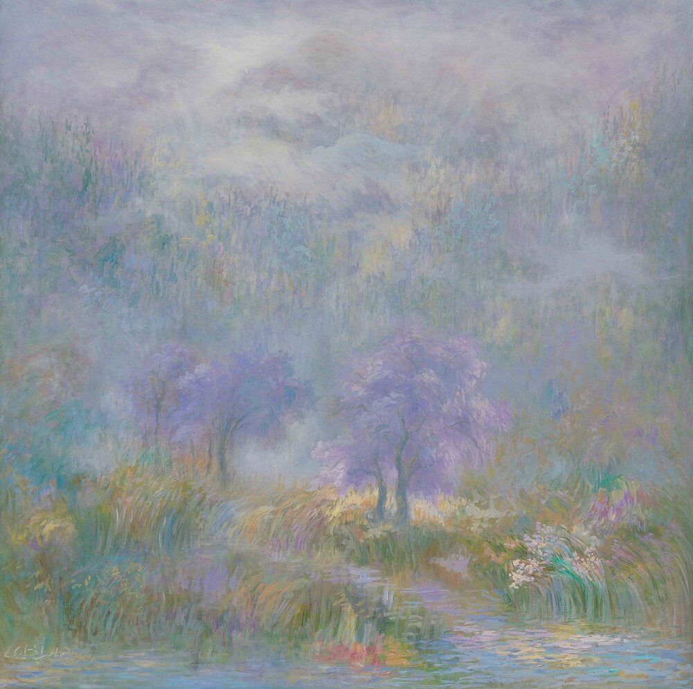 صاحب اختیاری -ابراهیم نقاشی باش تا صبح سپید دیده شود 1382 100*100 رنگ وروغن