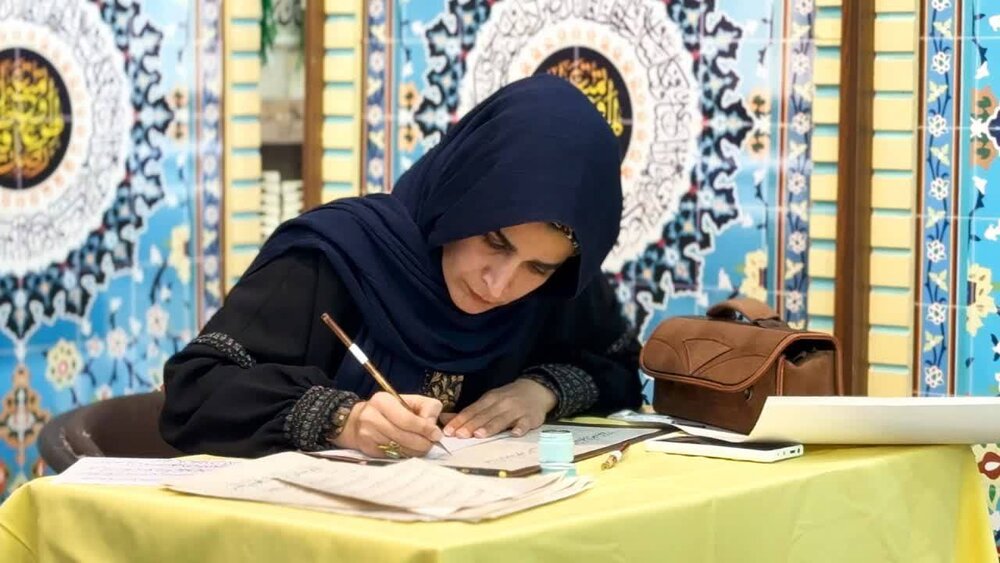 تولید ۲۶ اثر خوشنویسی در رویداد رسانهای آیه نگار و محفل بزرگ قرآنی