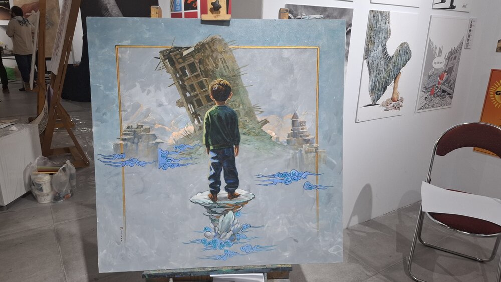 واکنش هنری هنرمندان تجسمی حوزه هنری به حمله رژیم صهیونیستی و شهادت بزرگمردان ایرانی