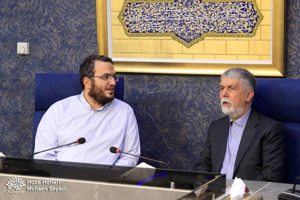 وزیر فرهنگ و ارشاد اسلامی با رییس حوزه هنری انقلاب اسلامی دیدار کرد