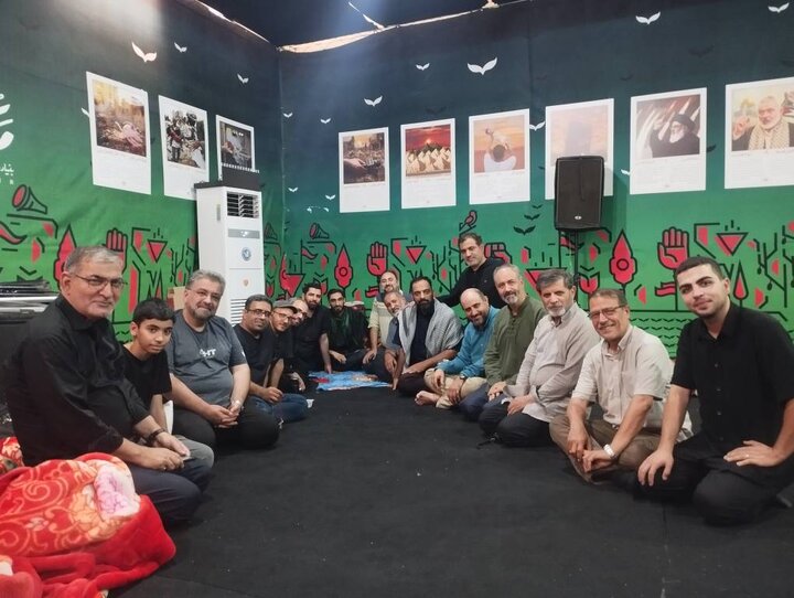 کاروان شاعران در مسیر پیاده‌روی اربعین با شعار «صدای غزه»