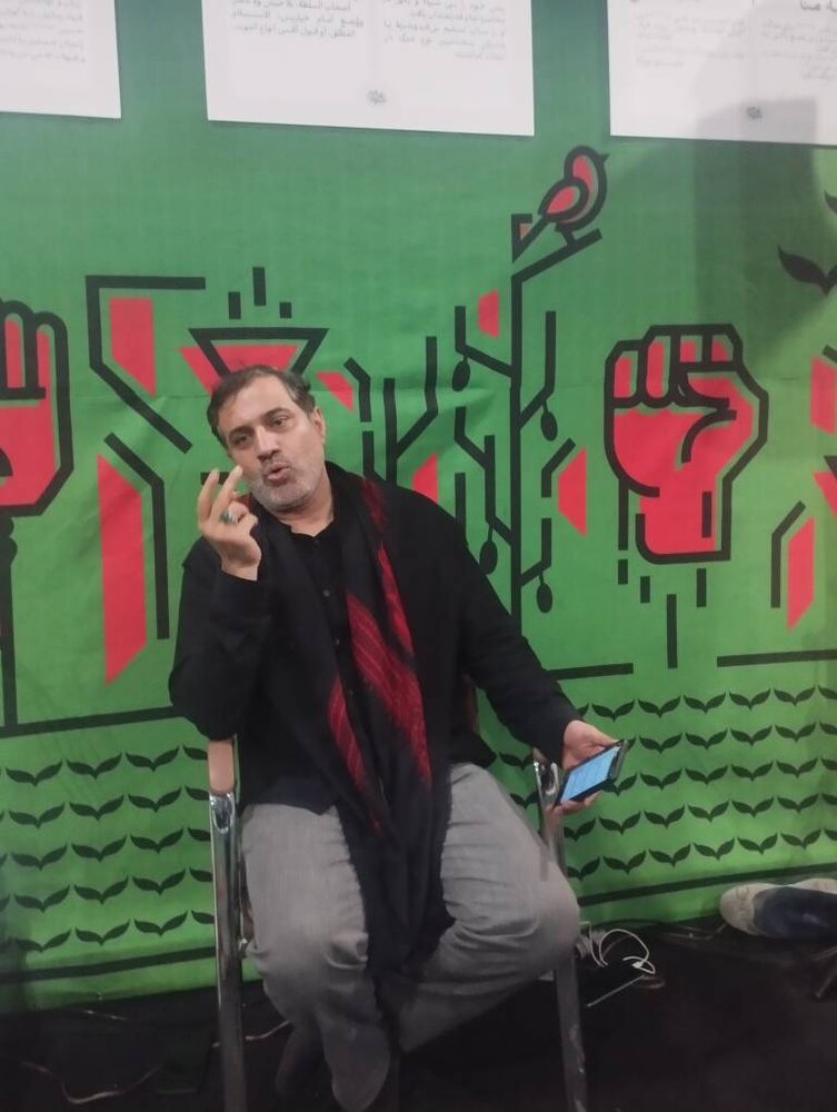 کاروان شاعران در مسیر پیاده‌روی اربعین با شعار «صدای غزه»