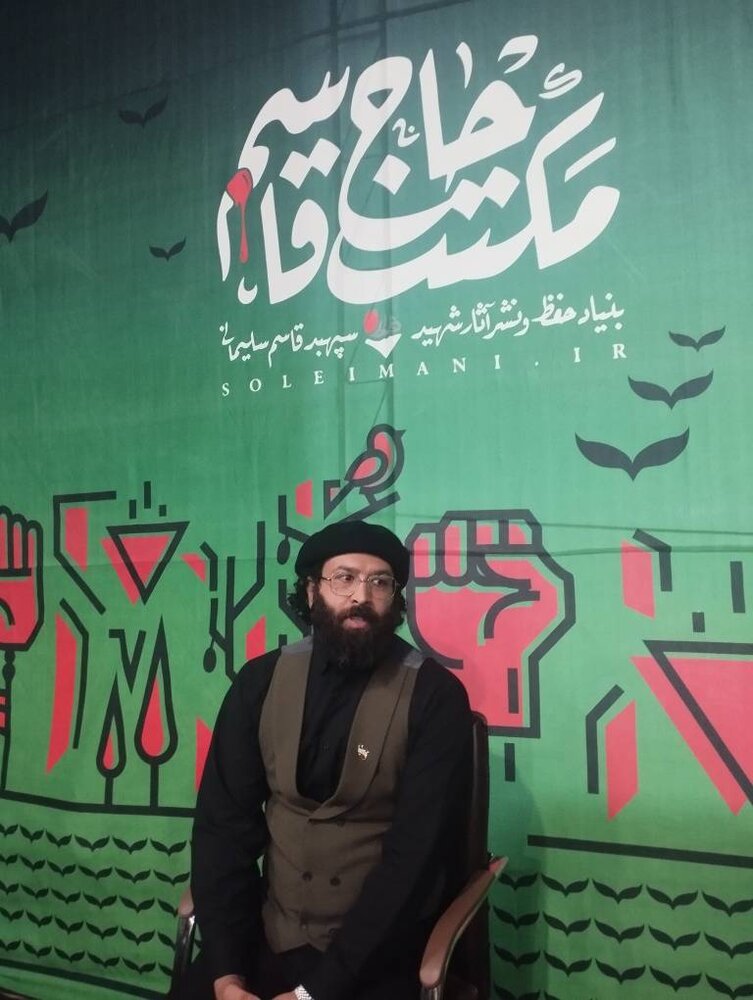 کاروان شاعران در مسیر پیادهروی اربعین با شعار «صدای غزه»