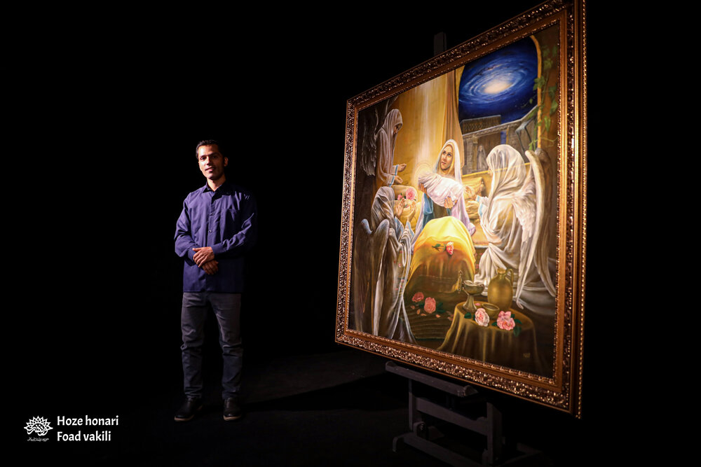 بازنمایی میلاد پیامبر اکرم(ص) در تابلوی «خیرُ البشر»