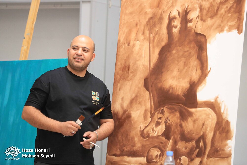 📷 کارگاه «همبستگی با غزه در قاب نقاشی»