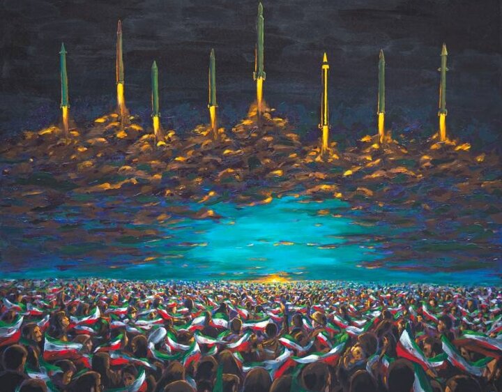 رونمایی از اثر جدید مرکز هنرهای تجسمی در شبِ موشکی ایران