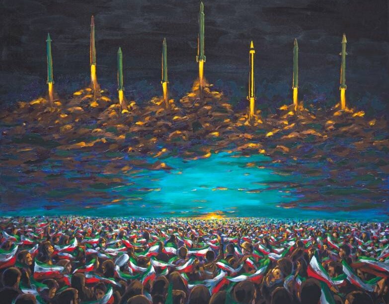 رونمایی از اثر جدید مرکز هنرهای تجسمی در شبِ موشکی ایران