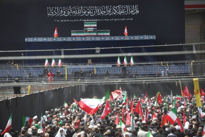 مراسم وداع با رهبر شهید انقلاب -۱