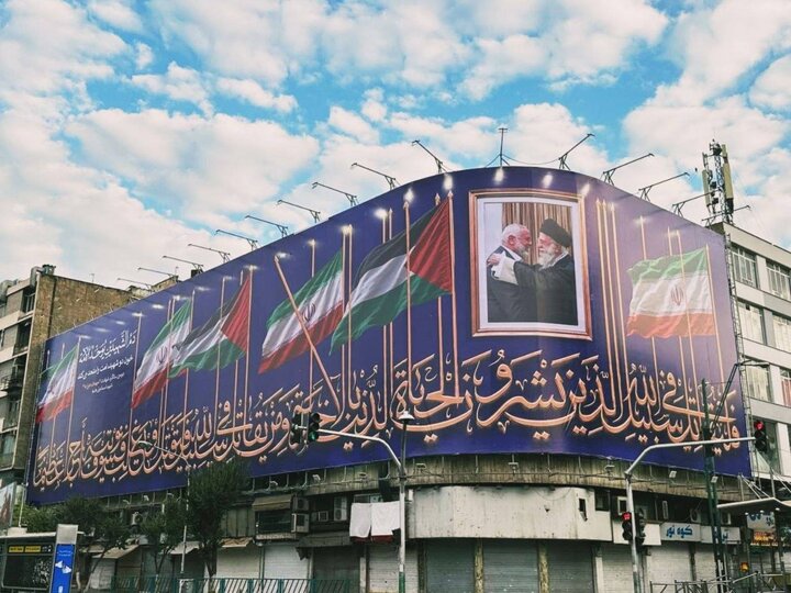 دیوارنگاره دومین سالگرد شهادت اسماعیل هنیه رونمایی شد