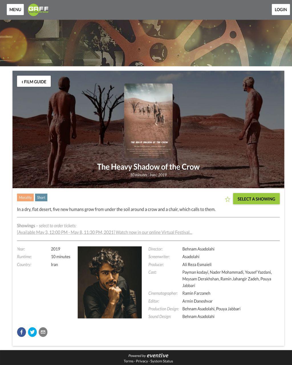 فیلم «سایه‌های سنگین کلاغ» به دو جشنواره برزیل و کانادا راه یافت