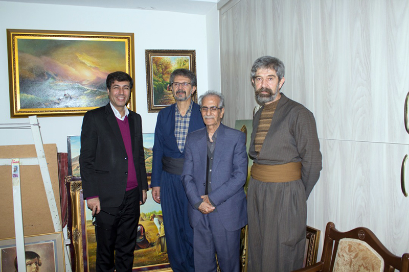 استاد پیشکسوت نقاشی کردستان تجلیل شد