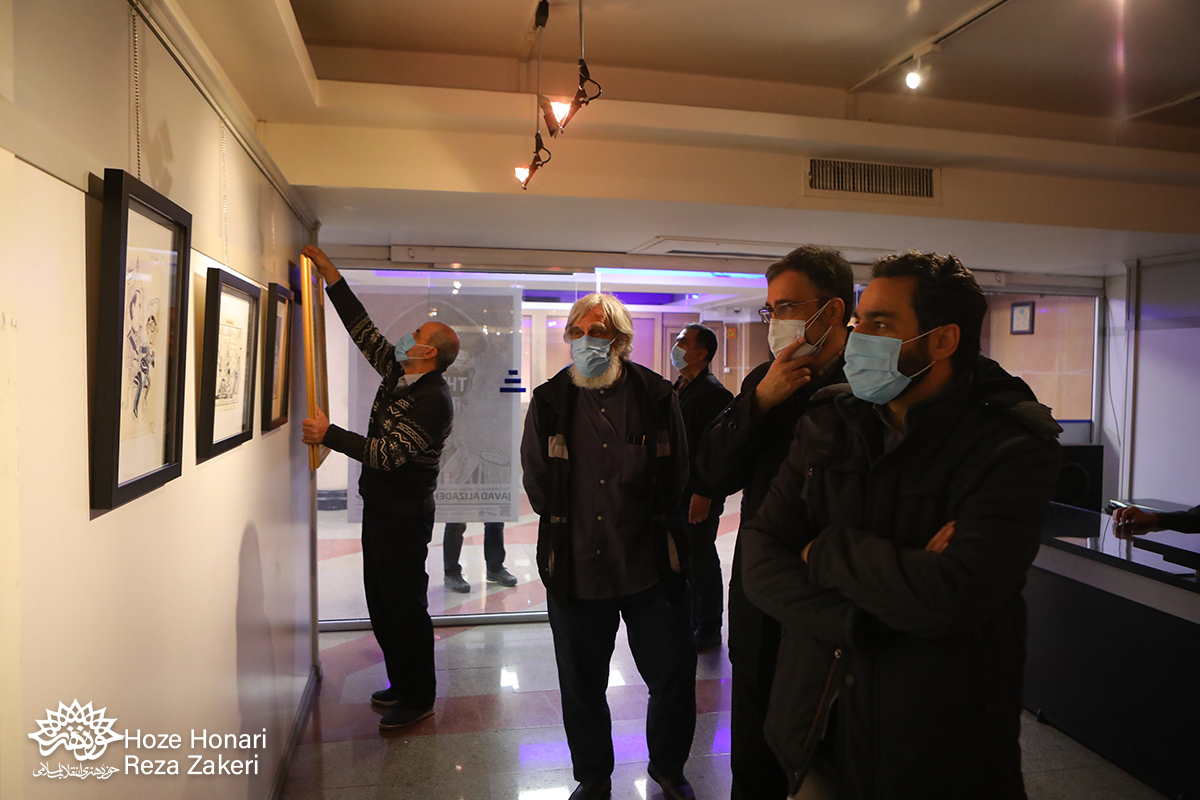 گزارش تصویری| نمایشگاه آثار کارتون و کاریکاتور جواد علیزاده با عنوان «The End»