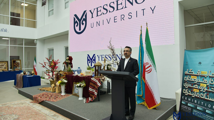 نخستین نمایشگاه هنرمندان مازندران در قزاقستان افتتاح شد