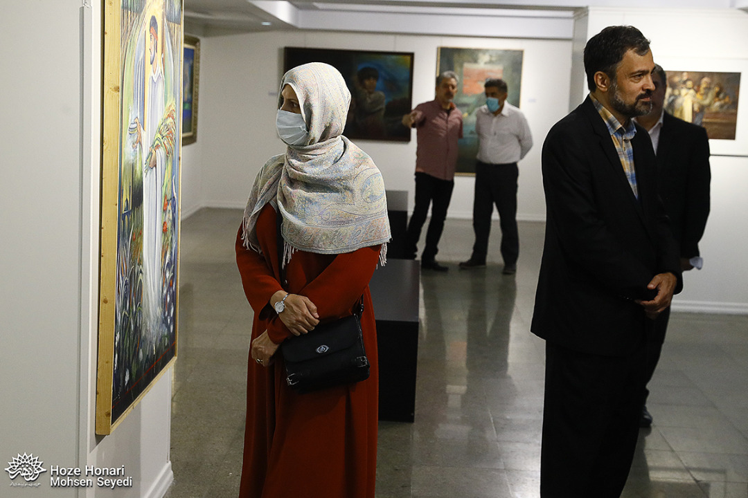 گزارش تصویری| افتتاح نمایشگاه نقاشی «شهر آسمانی» به مناسبت چهلمین سالگرد آزادسازی خرمشهر