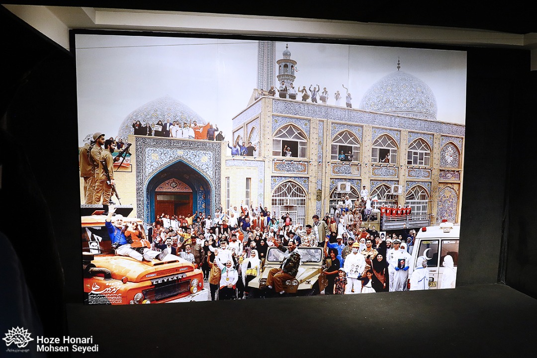 گزارش تصویری| آیین رونمایی از عکس صحنه‌پردازی شده «خرمشهرها»