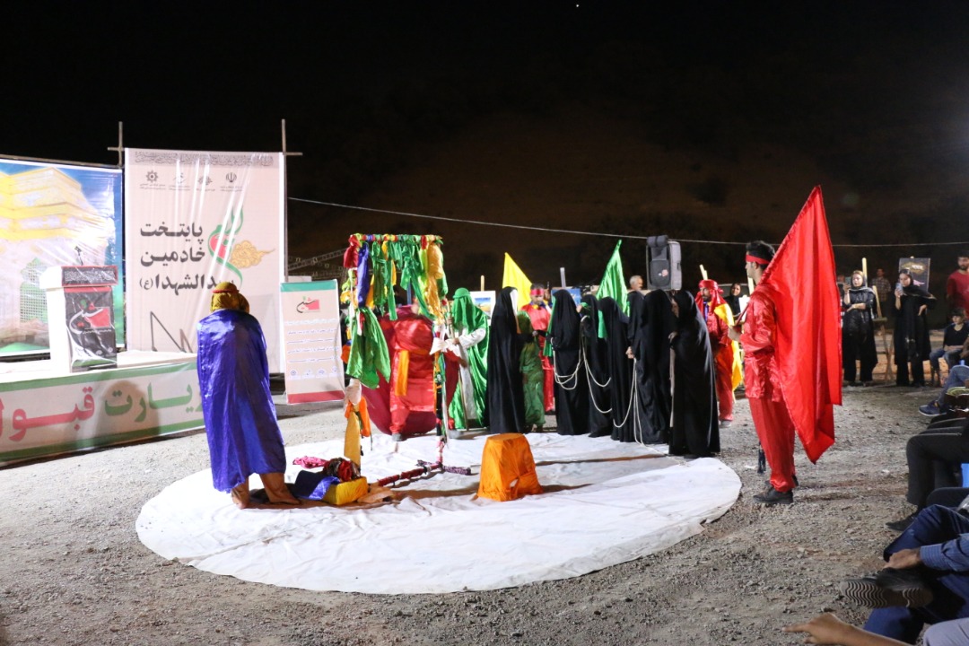 اجرای مجلس تعزیه وفات ام البنین (س) در رویداد تئاتر صاحبدلان