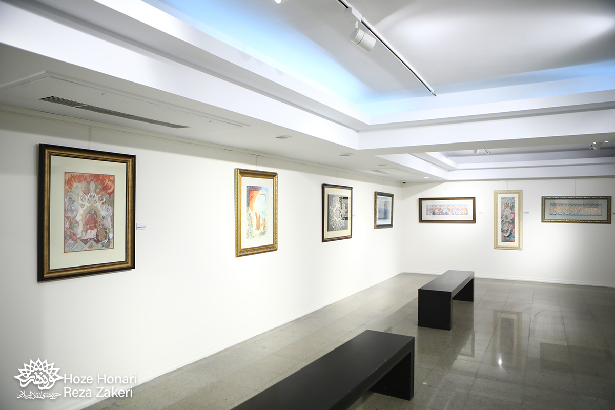 گزارش تصویری| افتتاح نمایشگاه نگارگری توحید